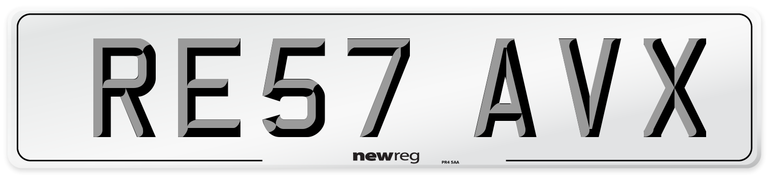 RE57 AVX Number Plate from New Reg